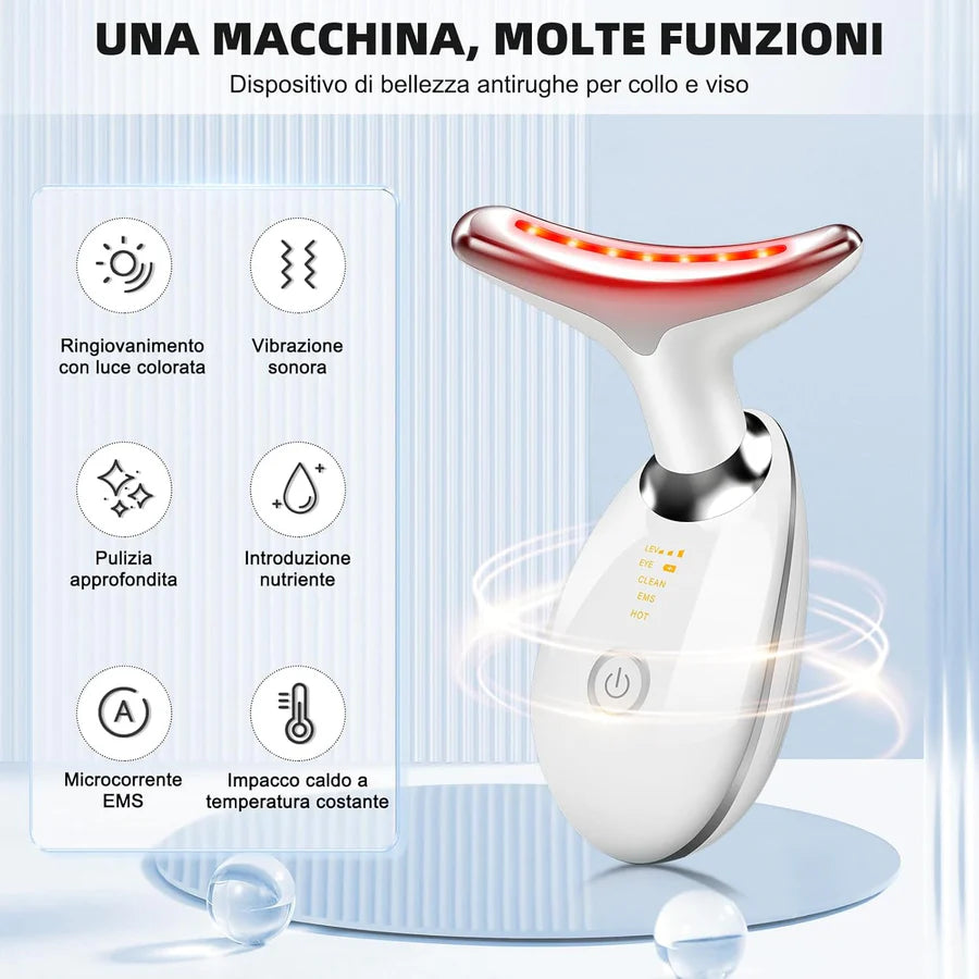 Massaggiatore Viso e Collo Anti-Età EMS